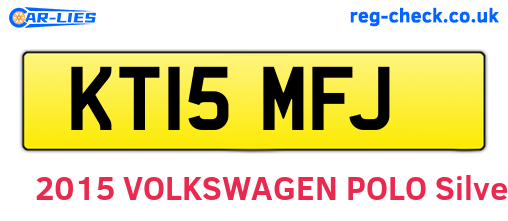 KT15MFJ are the vehicle registration plates.