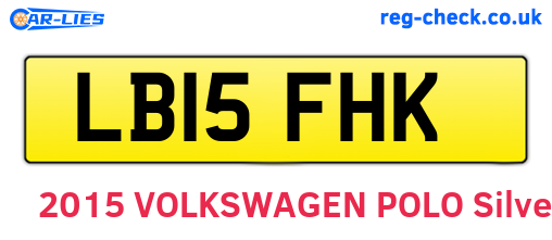 LB15FHK are the vehicle registration plates.