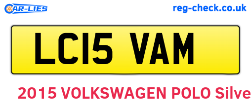 LC15VAM are the vehicle registration plates.