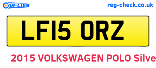 LF15ORZ are the vehicle registration plates.