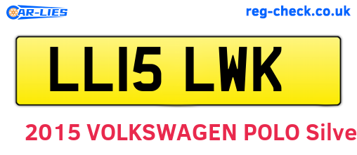 LL15LWK are the vehicle registration plates.