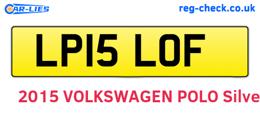 LP15LOF are the vehicle registration plates.