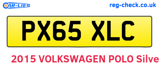 PX65XLC are the vehicle registration plates.