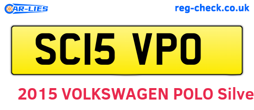 SC15VPO are the vehicle registration plates.