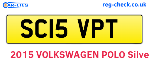 SC15VPT are the vehicle registration plates.