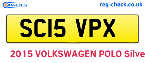 SC15VPX are the vehicle registration plates.