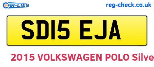 SD15EJA are the vehicle registration plates.