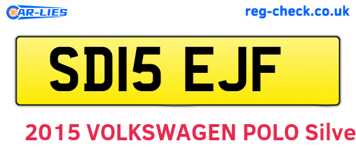SD15EJF are the vehicle registration plates.