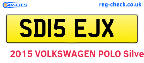 SD15EJX are the vehicle registration plates.