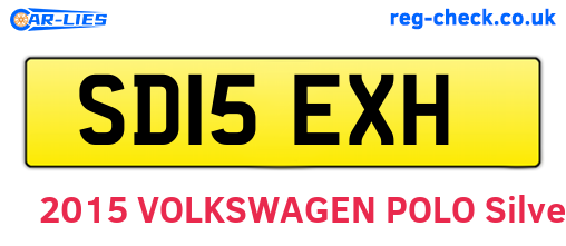 SD15EXH are the vehicle registration plates.