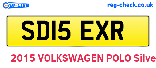 SD15EXR are the vehicle registration plates.