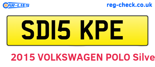 SD15KPE are the vehicle registration plates.