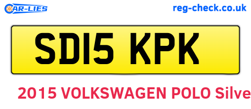 SD15KPK are the vehicle registration plates.