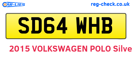 SD64WHB are the vehicle registration plates.