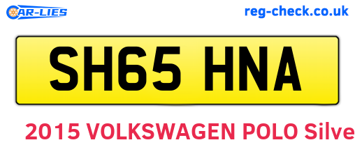 SH65HNA are the vehicle registration plates.