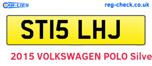 ST15LHJ are the vehicle registration plates.
