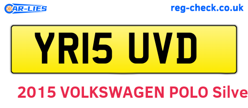 YR15UVD are the vehicle registration plates.