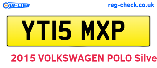 YT15MXP are the vehicle registration plates.