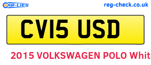 CV15USD are the vehicle registration plates.