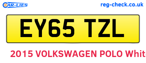 EY65TZL are the vehicle registration plates.