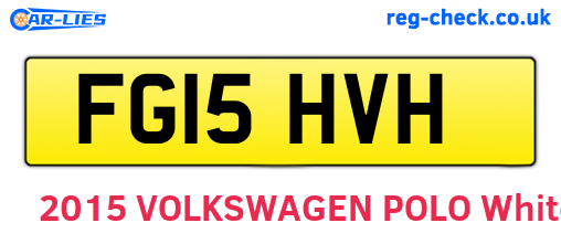 FG15HVH are the vehicle registration plates.