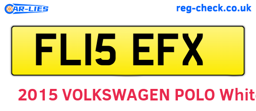FL15EFX are the vehicle registration plates.