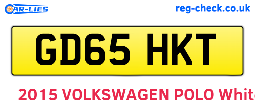 GD65HKT are the vehicle registration plates.