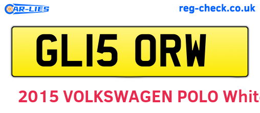 GL15ORW are the vehicle registration plates.