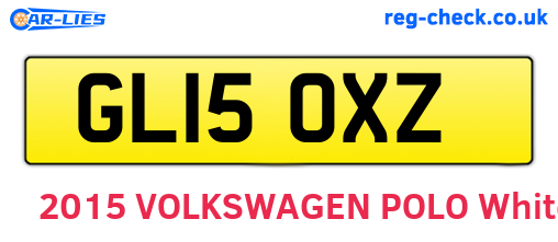 GL15OXZ are the vehicle registration plates.