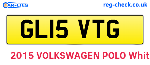 GL15VTG are the vehicle registration plates.