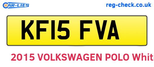 KF15FVA are the vehicle registration plates.