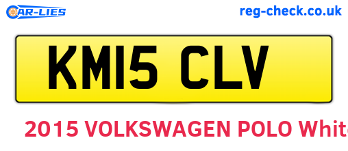 KM15CLV are the vehicle registration plates.