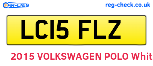 LC15FLZ are the vehicle registration plates.