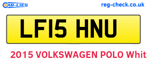 LF15HNU are the vehicle registration plates.