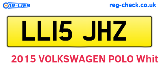 LL15JHZ are the vehicle registration plates.