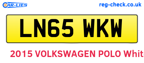 LN65WKW are the vehicle registration plates.