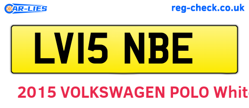 LV15NBE are the vehicle registration plates.