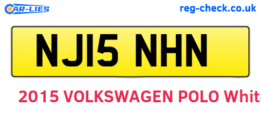 NJ15NHN are the vehicle registration plates.