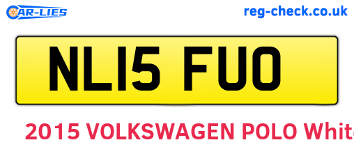 NL15FUO are the vehicle registration plates.