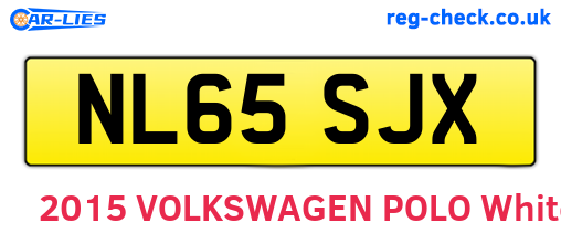 NL65SJX are the vehicle registration plates.
