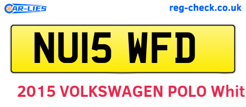 NU15WFD are the vehicle registration plates.