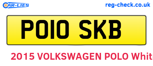 PO10SKB are the vehicle registration plates.