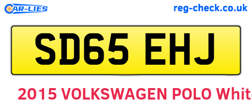 SD65EHJ are the vehicle registration plates.