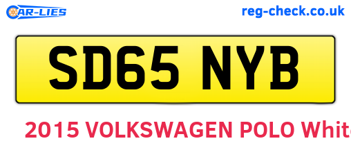 SD65NYB are the vehicle registration plates.