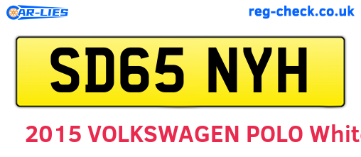 SD65NYH are the vehicle registration plates.