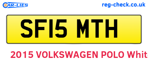 SF15MTH are the vehicle registration plates.
