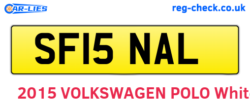 SF15NAL are the vehicle registration plates.