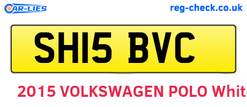 SH15BVC are the vehicle registration plates.