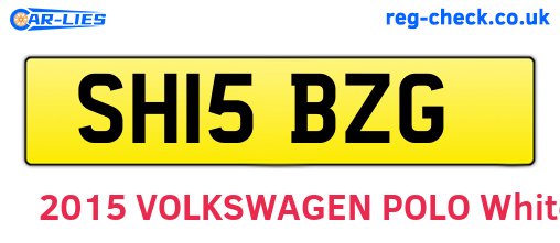 SH15BZG are the vehicle registration plates.