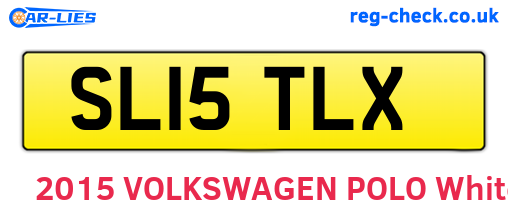 SL15TLX are the vehicle registration plates.